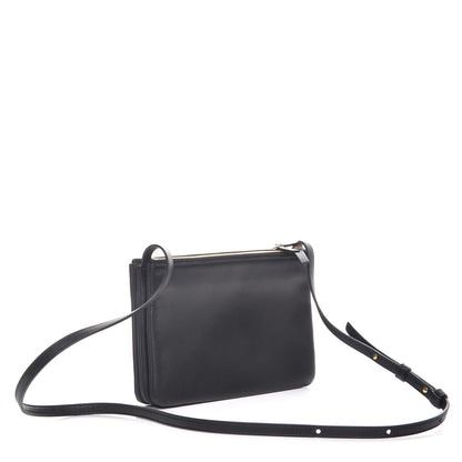 Celine Lambskin Small Trio Crossbody Bag Black 3 of 10