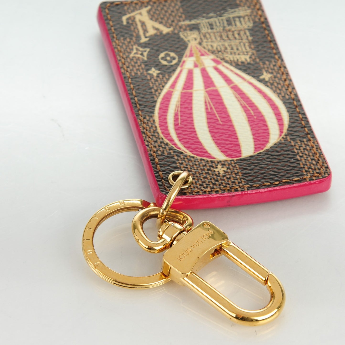 Damier Ebene Illustre Air Balloon Bag Charm Grenade