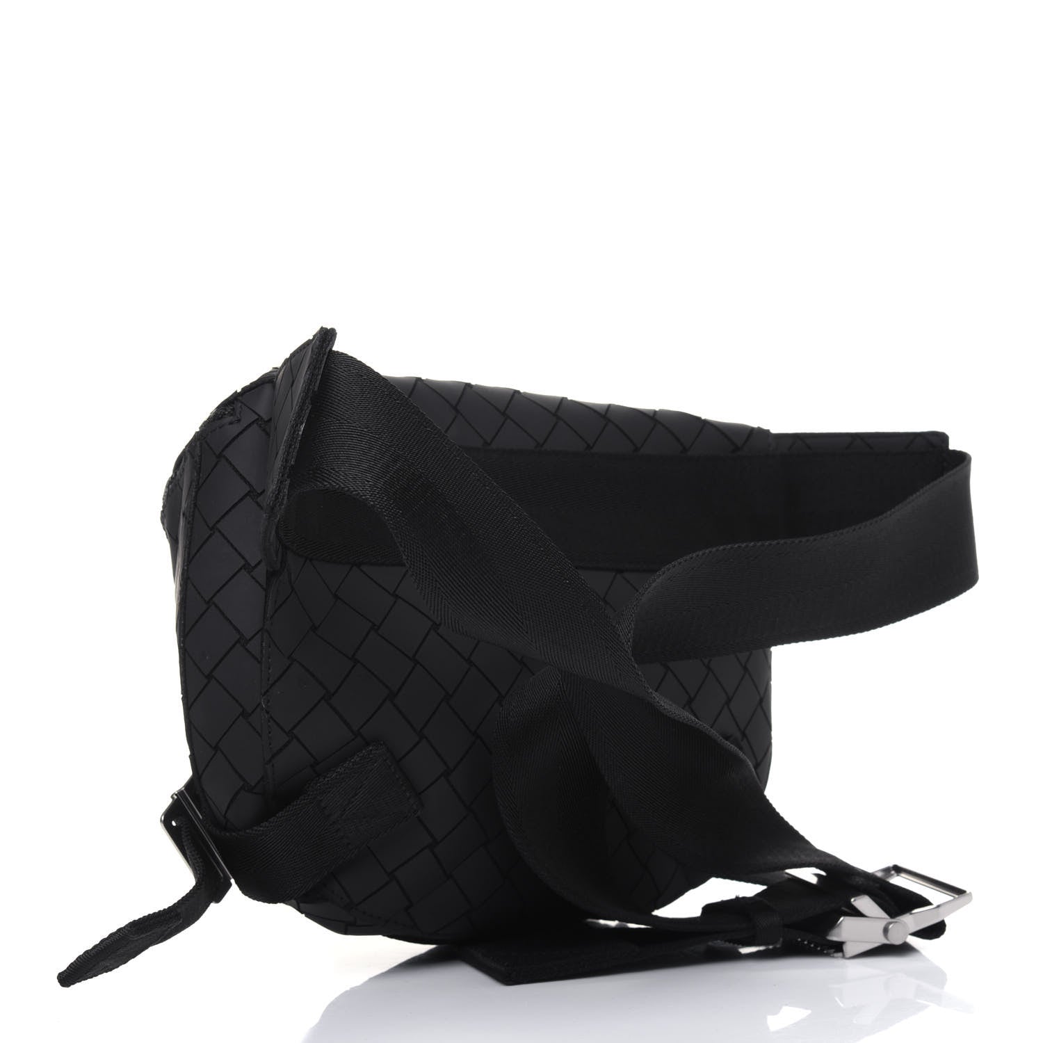 Bottega Veneta Nappa Intrecciato Carved Panels Belt Bag Black 3 of 14