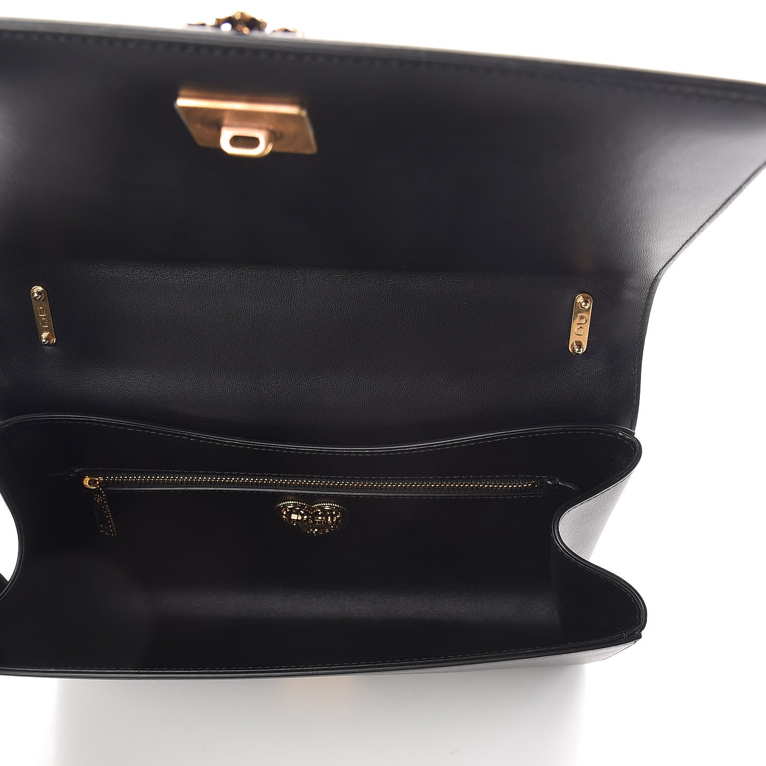 Dolce & Gabbana Calfskin Large Devotion Bag Black 5 of 8