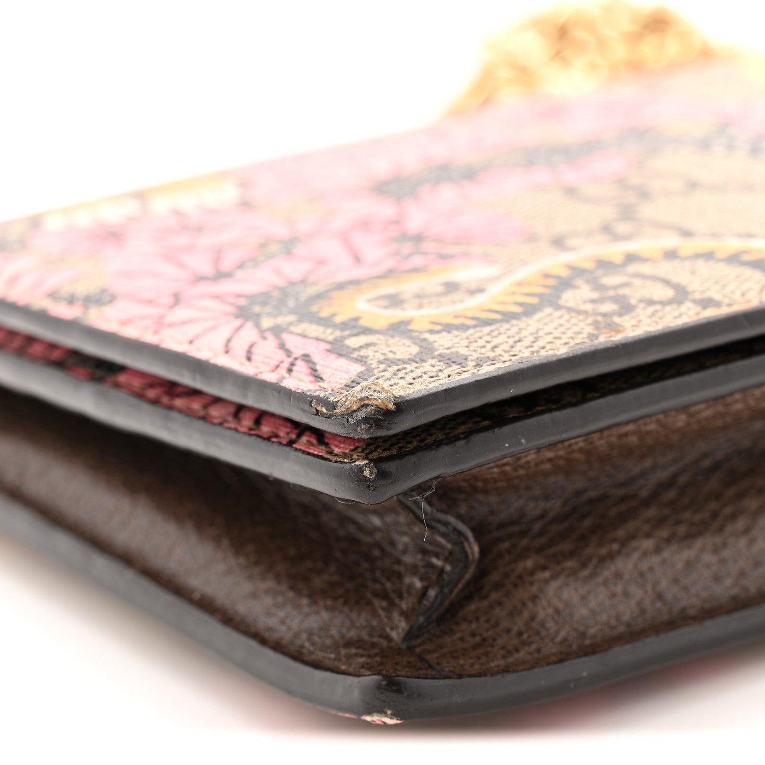 Gucci GG Supreme Monogram Bengal Chain Wallet Beige Pink 12 of 13