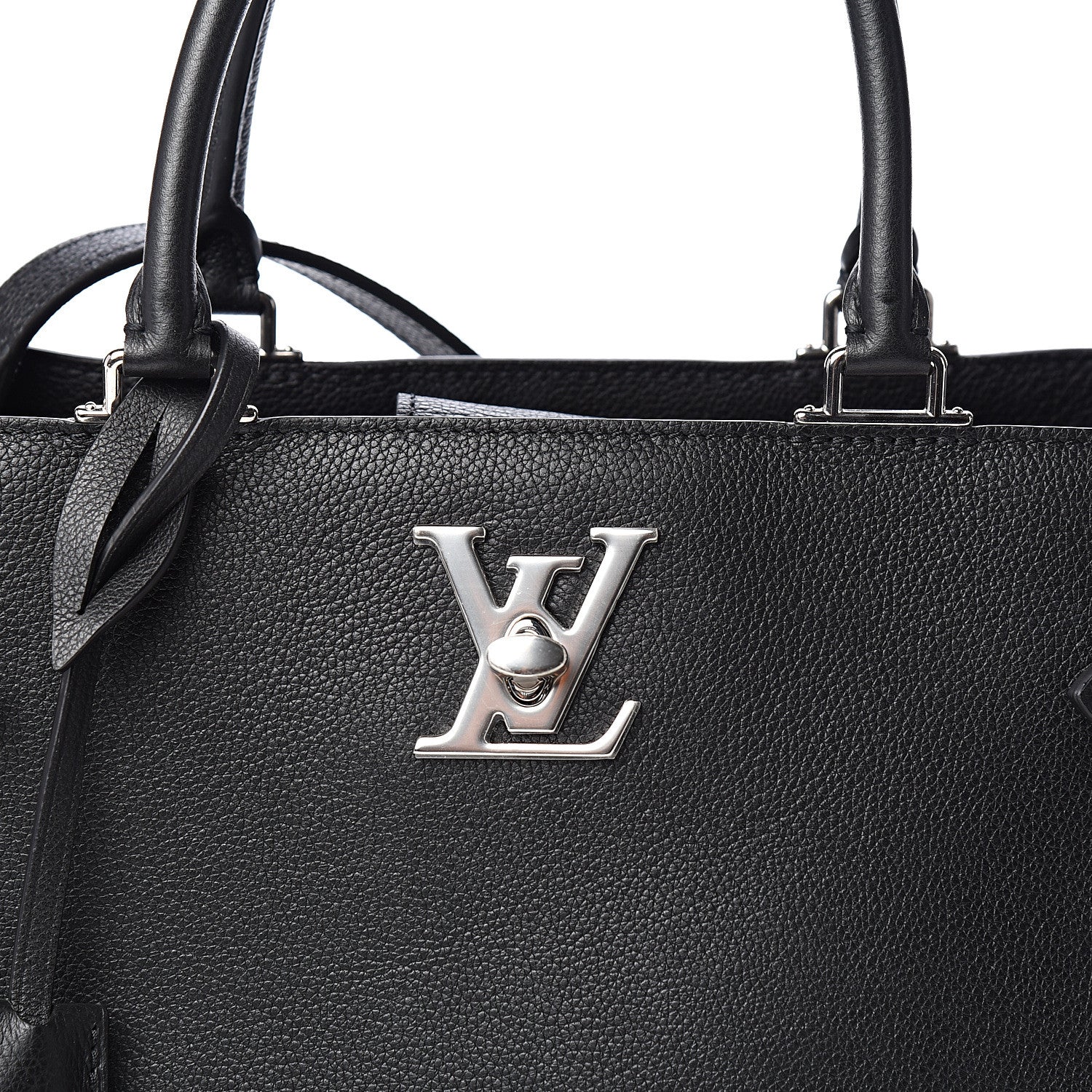 Louis Vuitton Calfskin Lockme Day Black 8 of 8