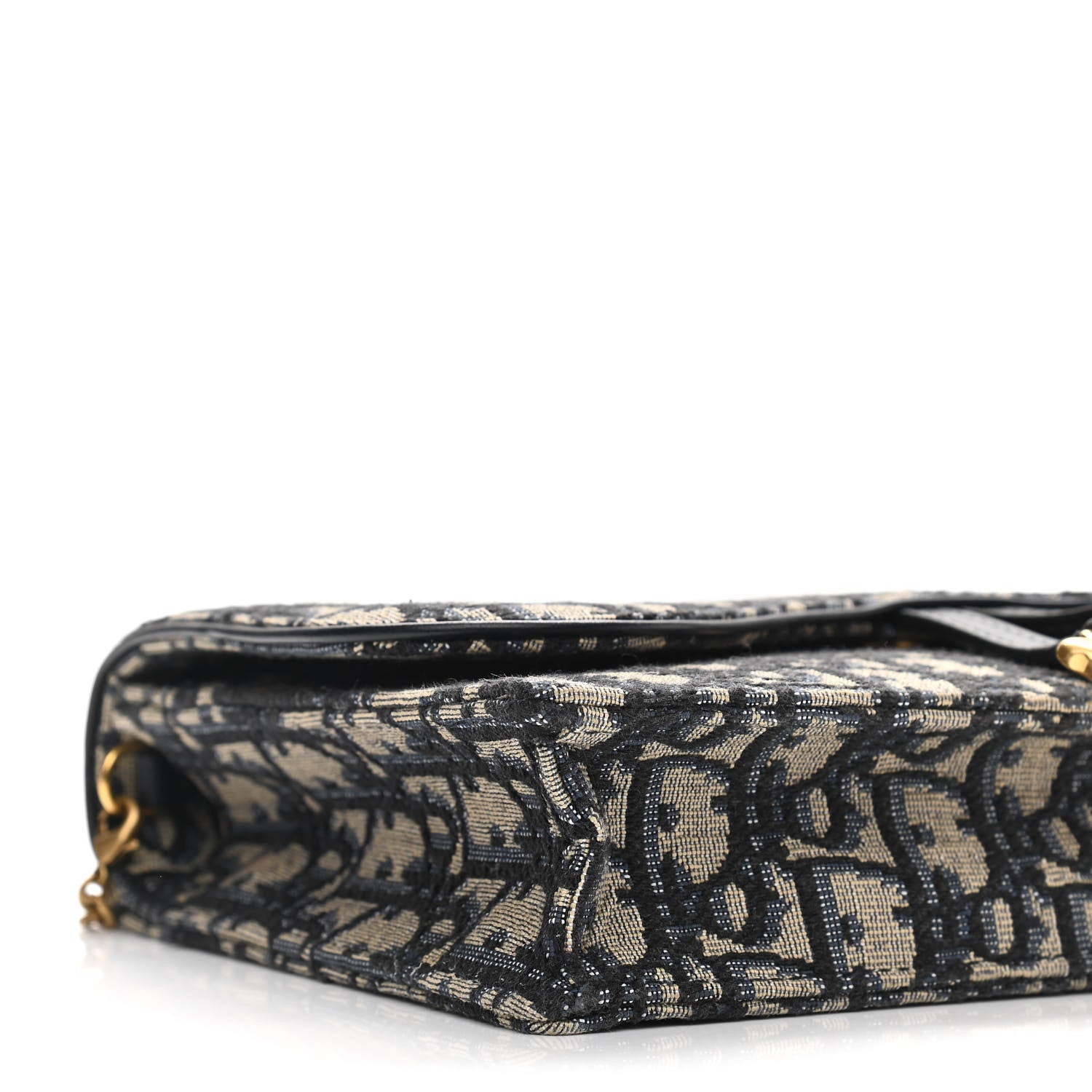 Christian Dior Oblique Saddle Chain Pouch Blue 9 of 11