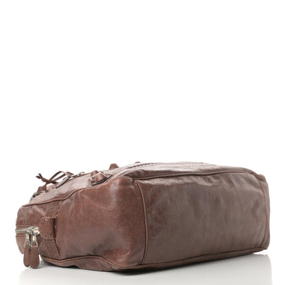 Balenciaga Agneau Giant Brogues Hardware Office Tote Chocolate Brown 4 of 14