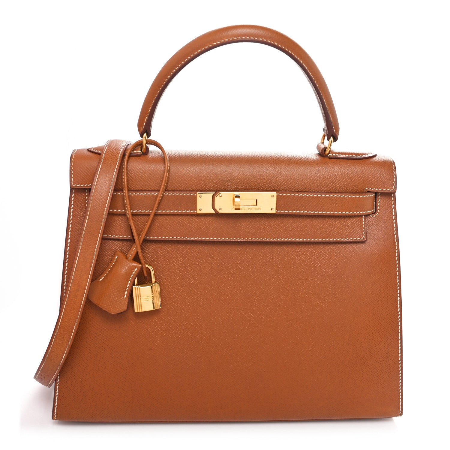 Hermes Courchevel Kelly Sellier 28 Gold 1 of 11