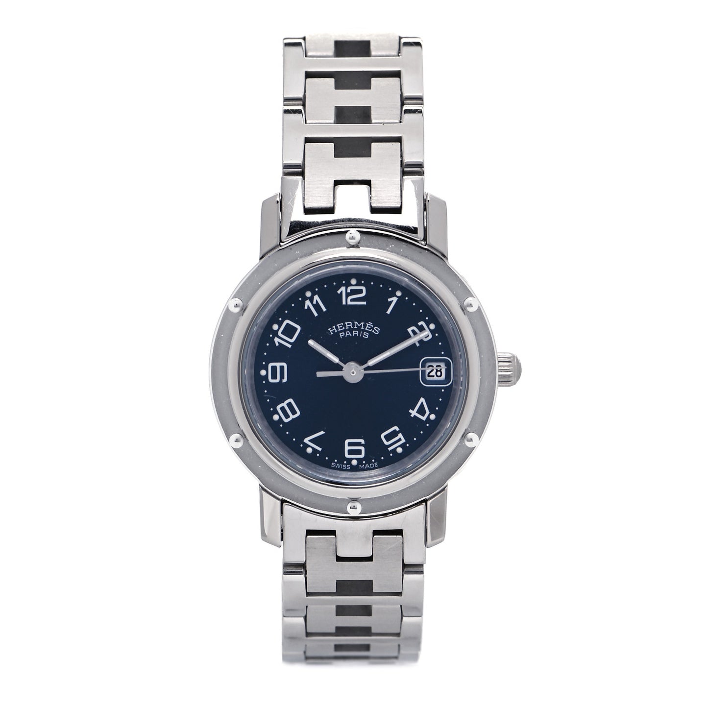 Stainless Steel 24mm Clipper Quartz Watch Blue