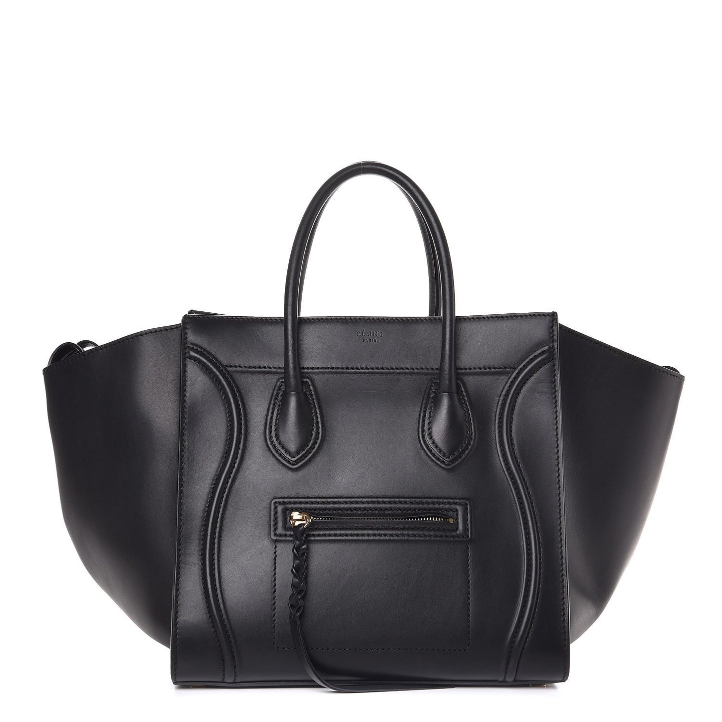 Natural Calfskin Medium Phantom Luggage Navy Blue