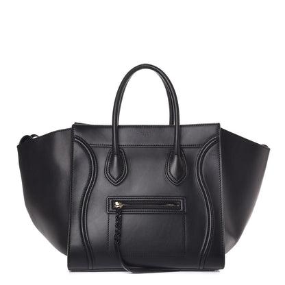 Celine Natural Calfskin Medium Phantom Luggage Navy Blue 1 of 9