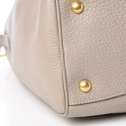 Prada Vitello Daino Bauletto Tote Pomice 5 of 17