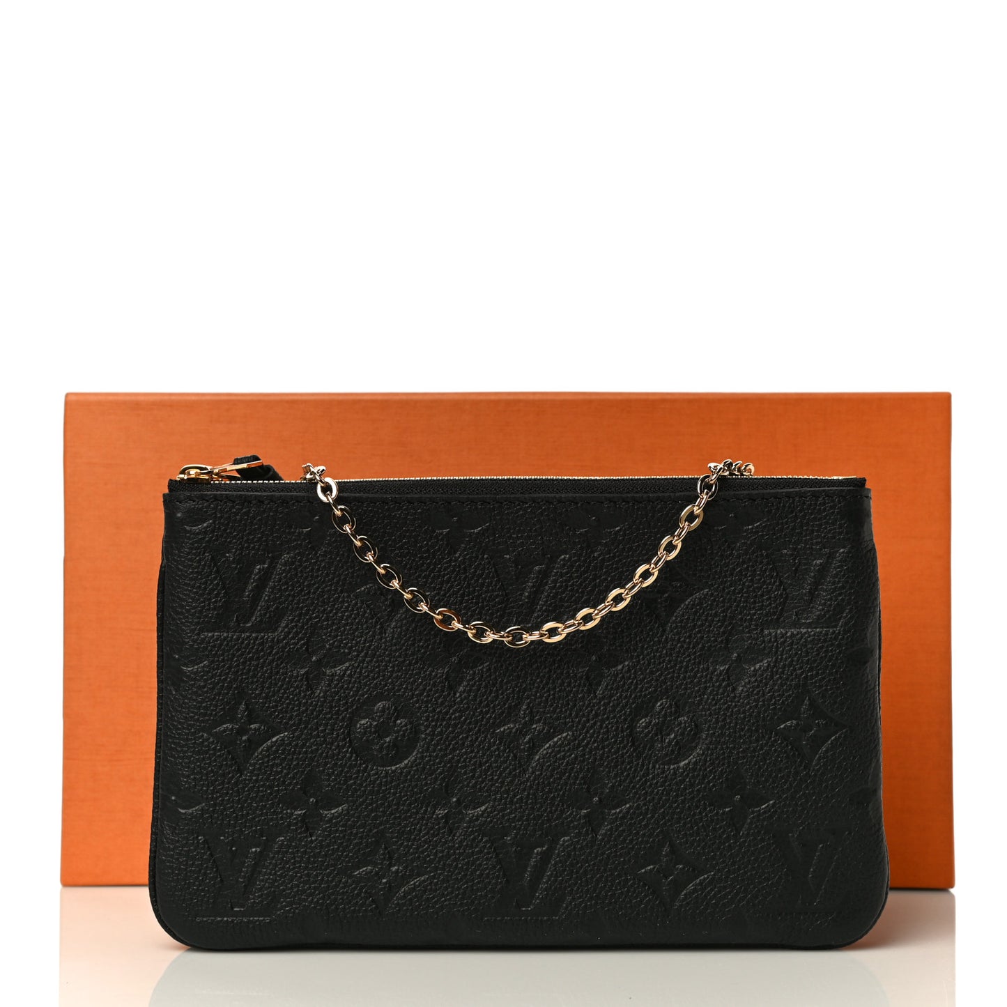 Empreinte Double Zip Pochette Black