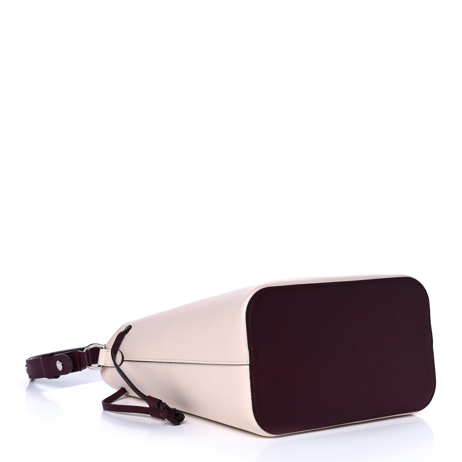 Louis Vuitton Calfskin Lockme Bucket Soie Quartz Calla 3 of 9