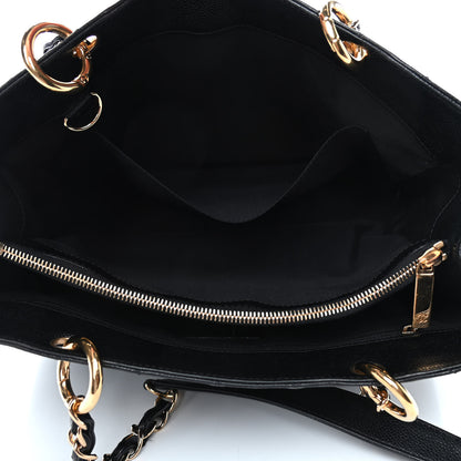 Chanel Caviar Quilted Grand Shopping Tote GST Black 6 of 13