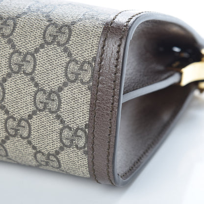 Gucci GG Supreme Monogram Web Small Ophidia Chain Shoulder Bag Brown 9 of 9