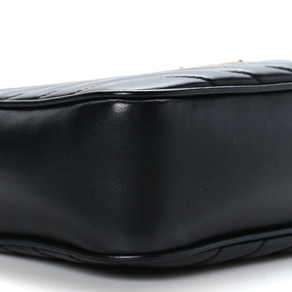 Saint Laurent Calfskin Matelasse Monogram Lou Camera Bag Black 8 of 9