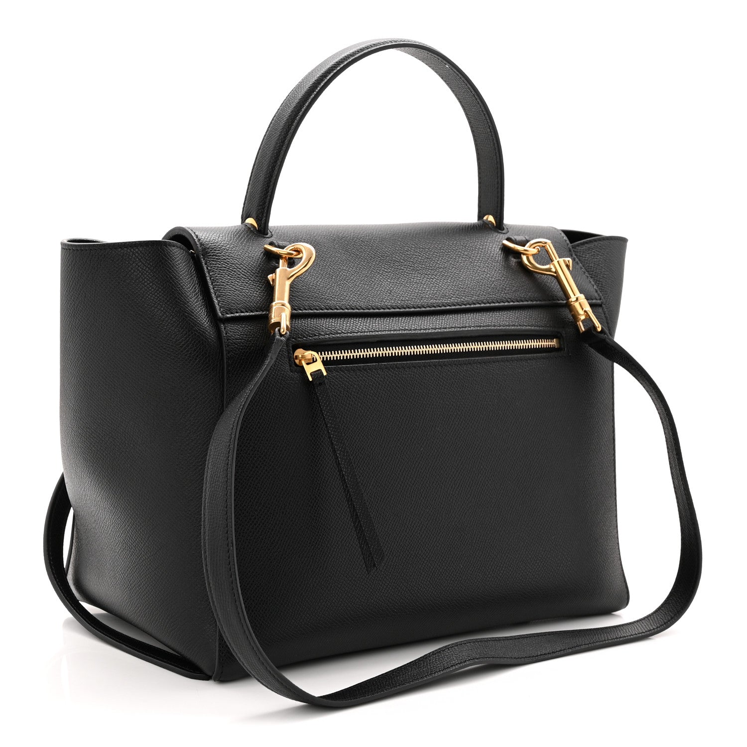 Celine Grained Calfskin Mini Belt Bag Black 3 of 11