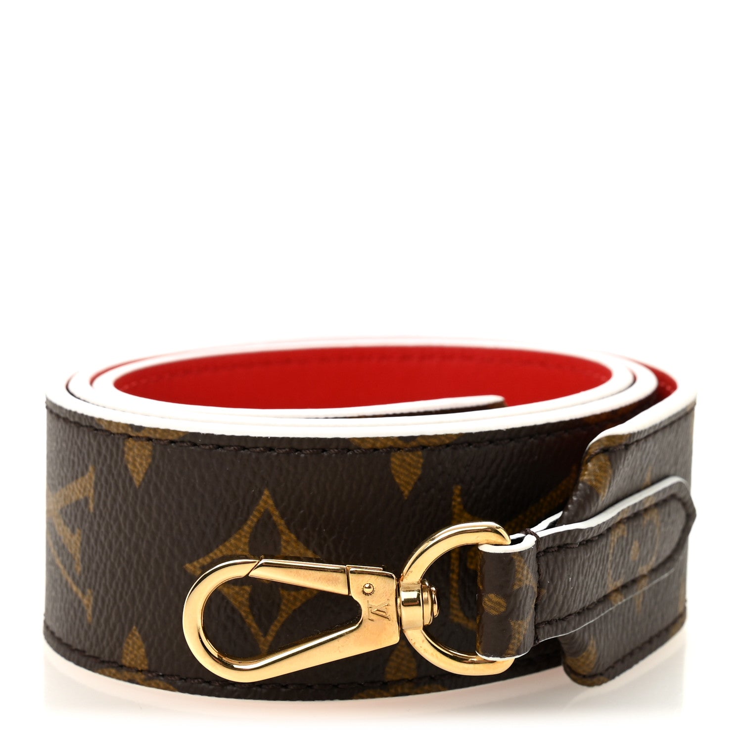 Louis Vuitton Monogram Bandouliere Shoulder Strap Red 1 of 5