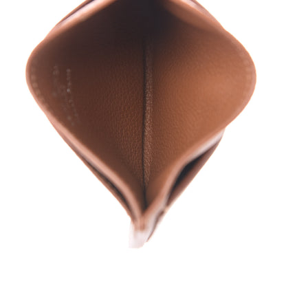 Louis Vuitton Calfskin Lockme Card Holder Caramel 5 of 7