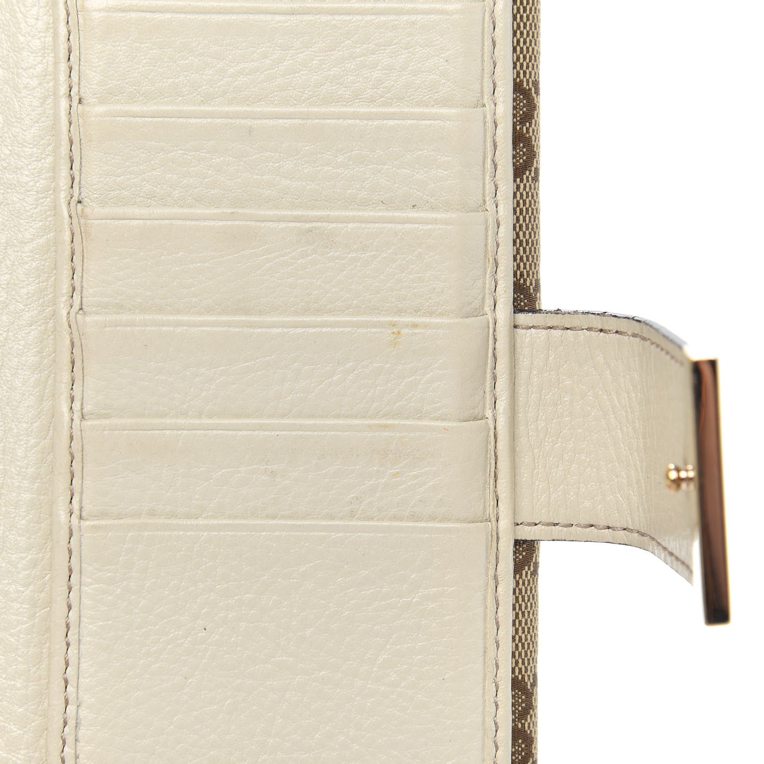Gucci Monogram Icon Bar Continental Flap Wallet Off White 12 of 14