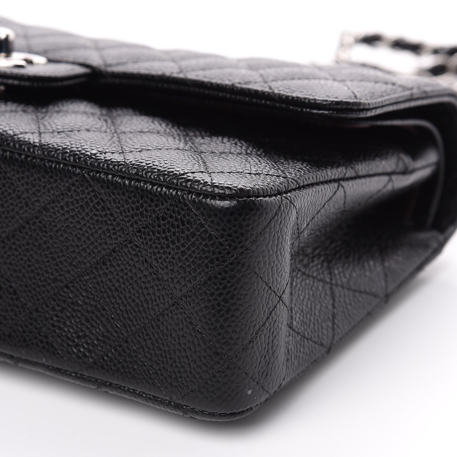 Chanel Caviar Quilted Medium Double Flap Black 8 of 9