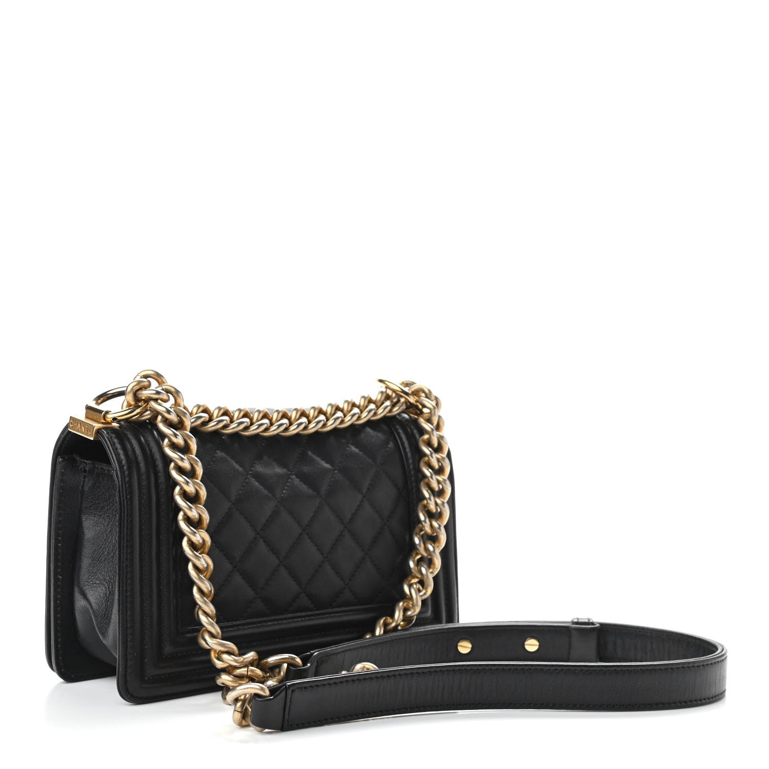 Chanel Calfskin Quilted Small Boy Flap Black 2 of 10