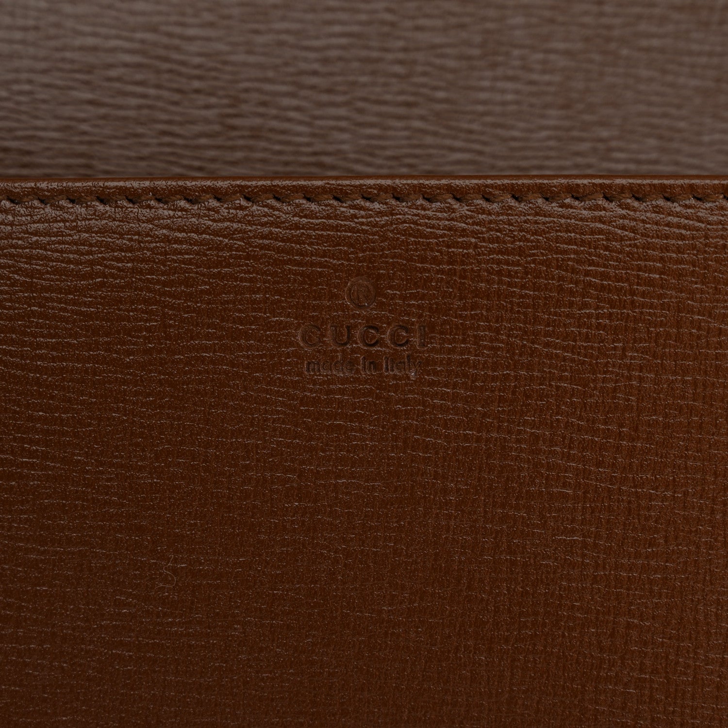 Gucci GG Supreme Monogram Azalea Calfskin Horsebit 1955 Wallet On Chain Beige Ebony Brown Sugar 6 of 10