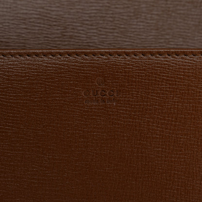 Gucci GG Supreme Monogram Azalea Calfskin Horsebit 1955 Wallet On Chain Beige Ebony Brown Sugar 6 of 10