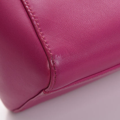 Fendi Nappa Mini Peekaboo Iconic Satchel Magenta 9 of 10