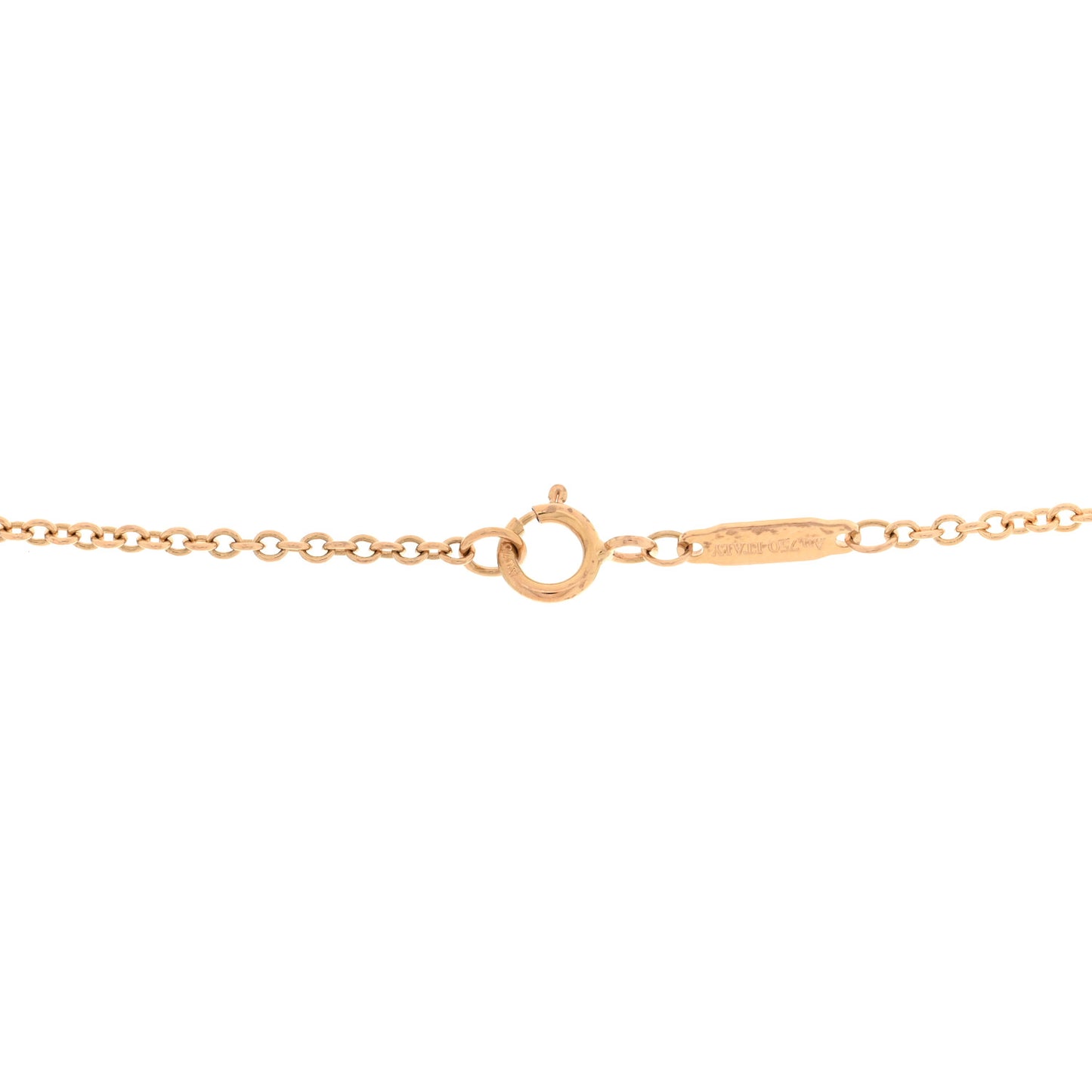 18K Rose Gold Diamond Knot Necklace