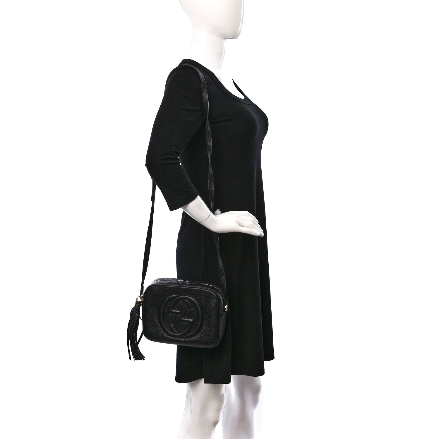Gucci Pebbled Calfskin Small Soho Disco Bag Black 2 of 9