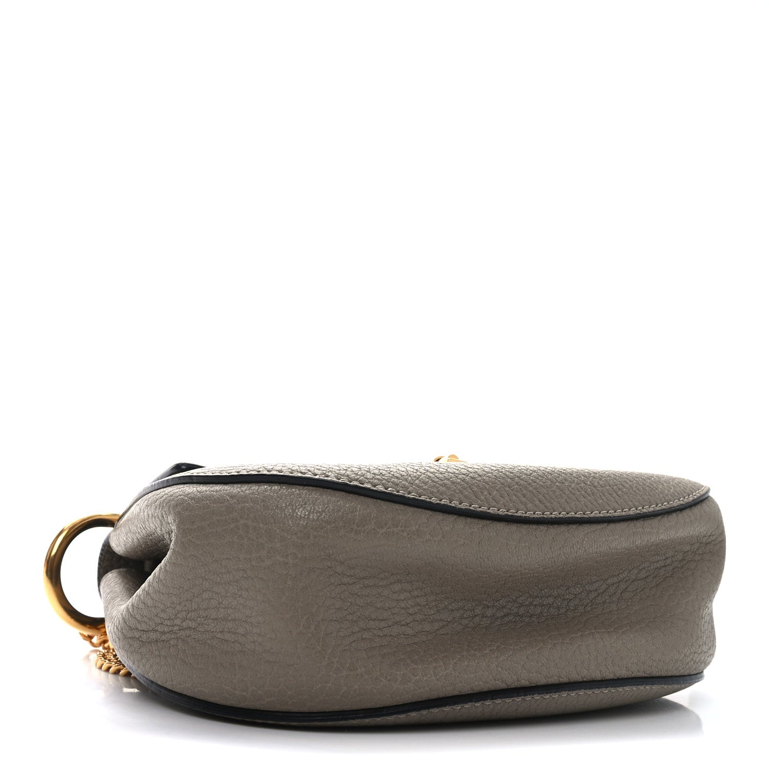 Chloe Grained Lambskin Mini Drew Shoulder Bag Motty Grey 4 of 9