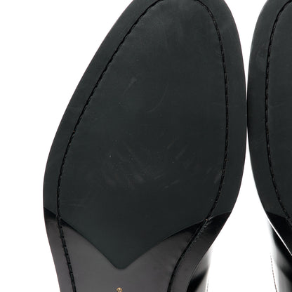 Louis Vuitton Calfskin Mens Vendome Richelieu 9.5 Black 10 of 10