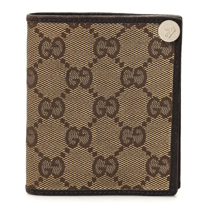 Gucci Monogram Bi-Fold Wallet Dark Brown 1 of 13