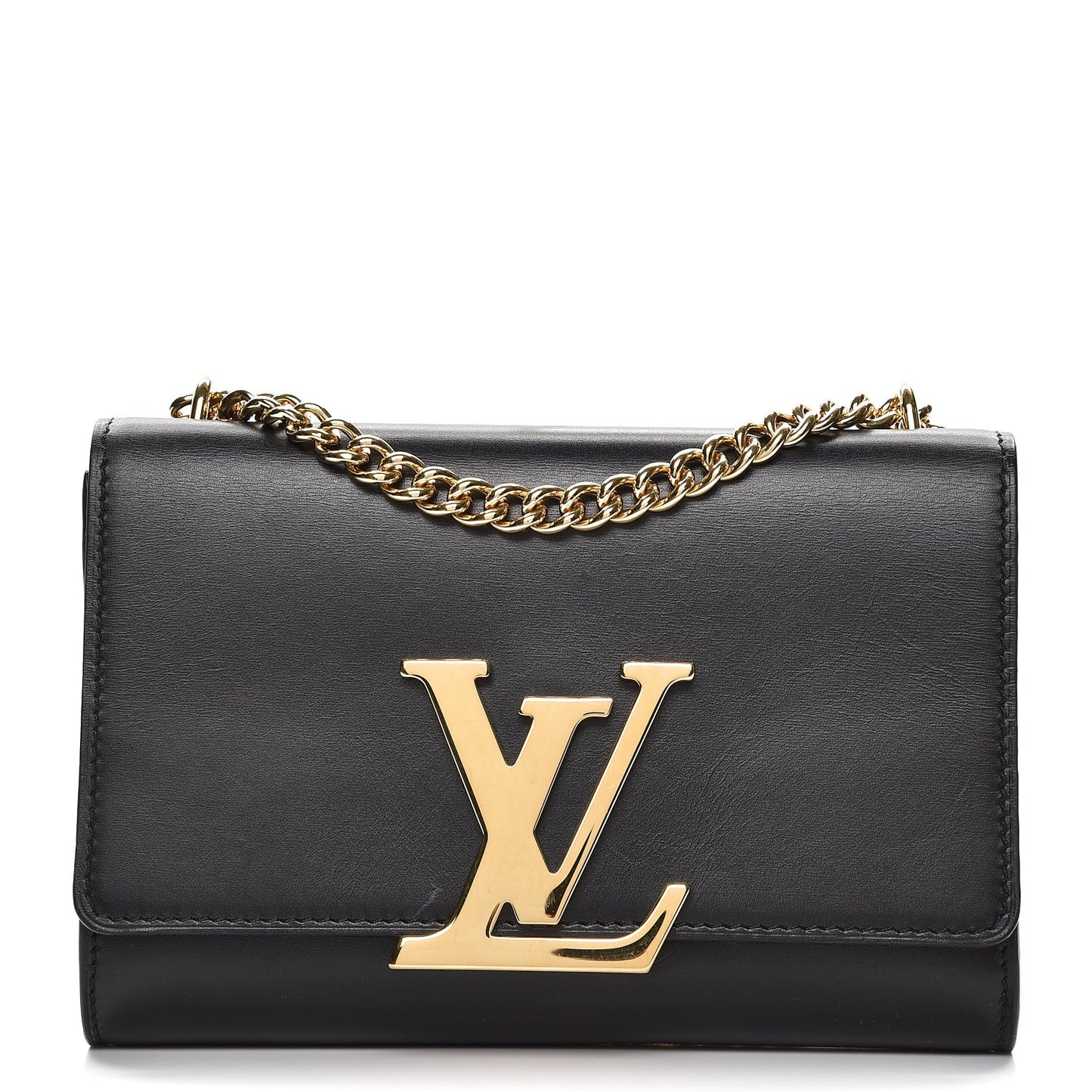 Calfskin Chain Louise MM Black