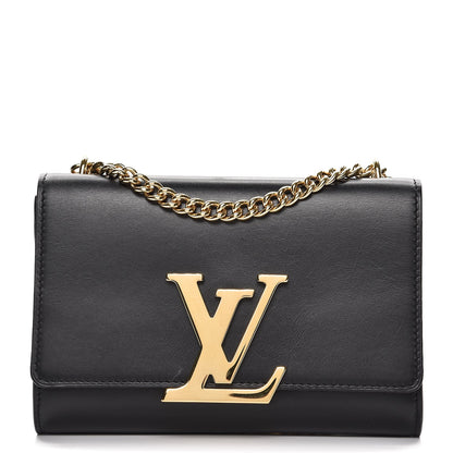 Louis Vuitton Calfskin Chain Louise MM Black 1 of 8