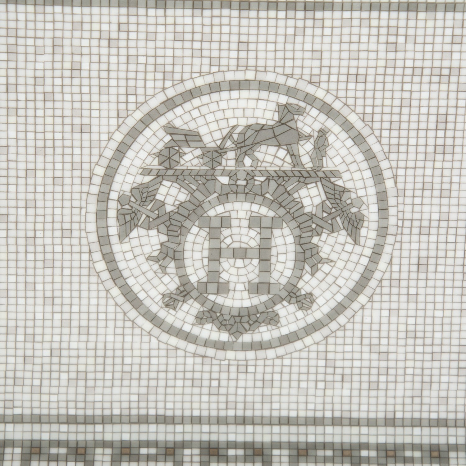 Hermes Porcelain Mosaique Au 24 Platine Change Tray 3 of 5