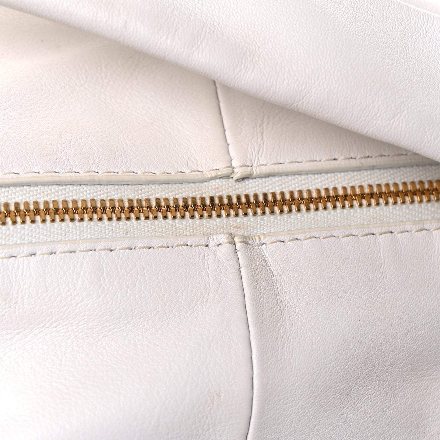 Calfskin Mini Double Knot Bag White