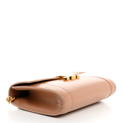 Celine Shiny Calfskin Triomphe Chain Bag Desert Rose 4 of 11
