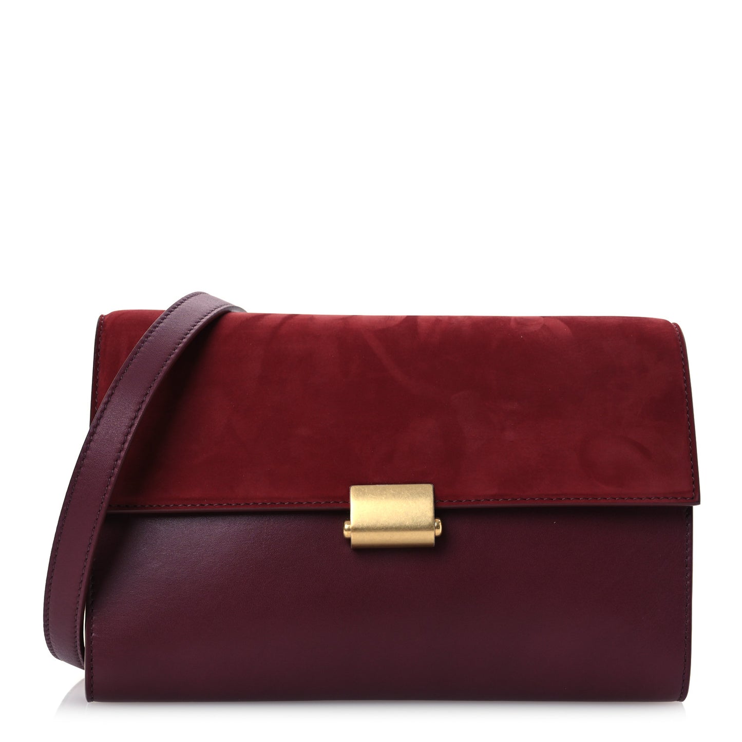 Calfskin Suede Laurie Crosbody Syram Red Chianti