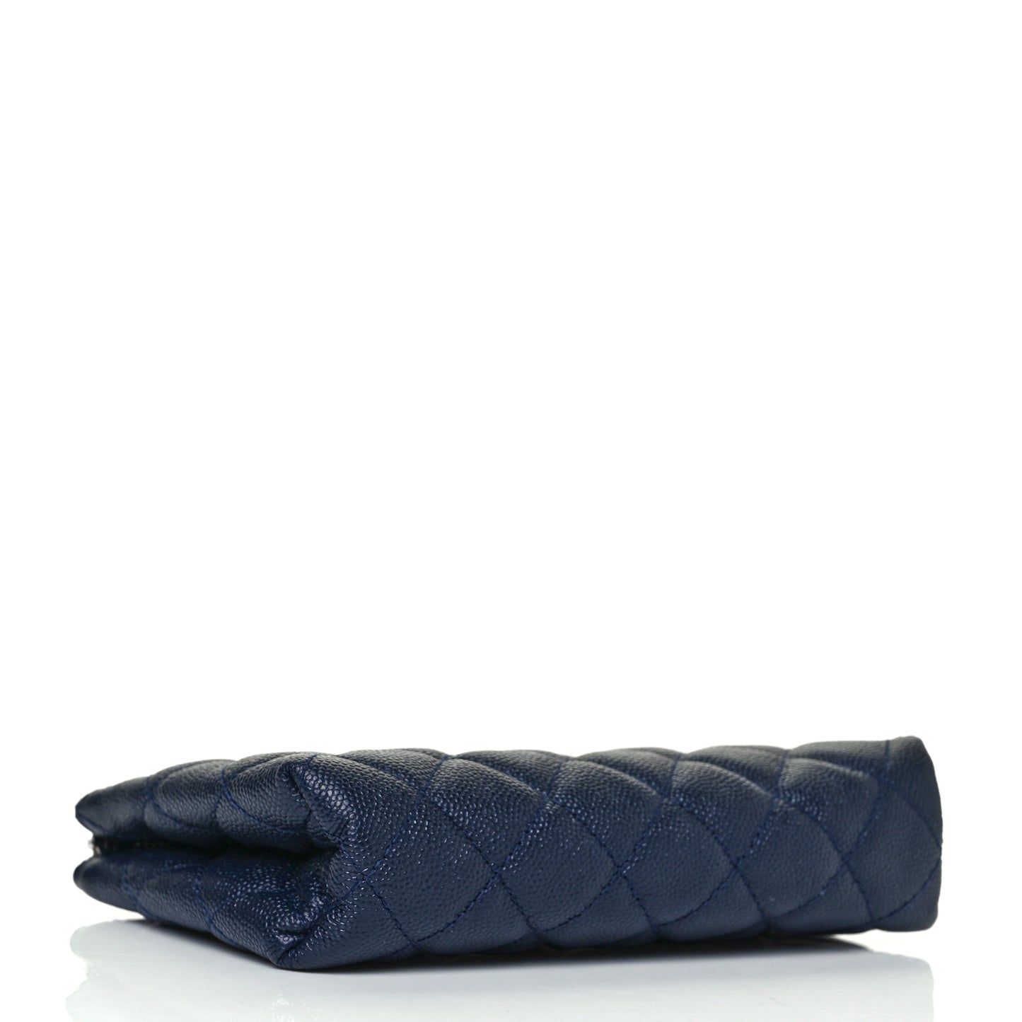 Caviar Quilted Small Pouch Navy