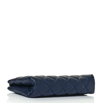 Chanel Caviar Quilted Small Pouch Navy 4 of 10