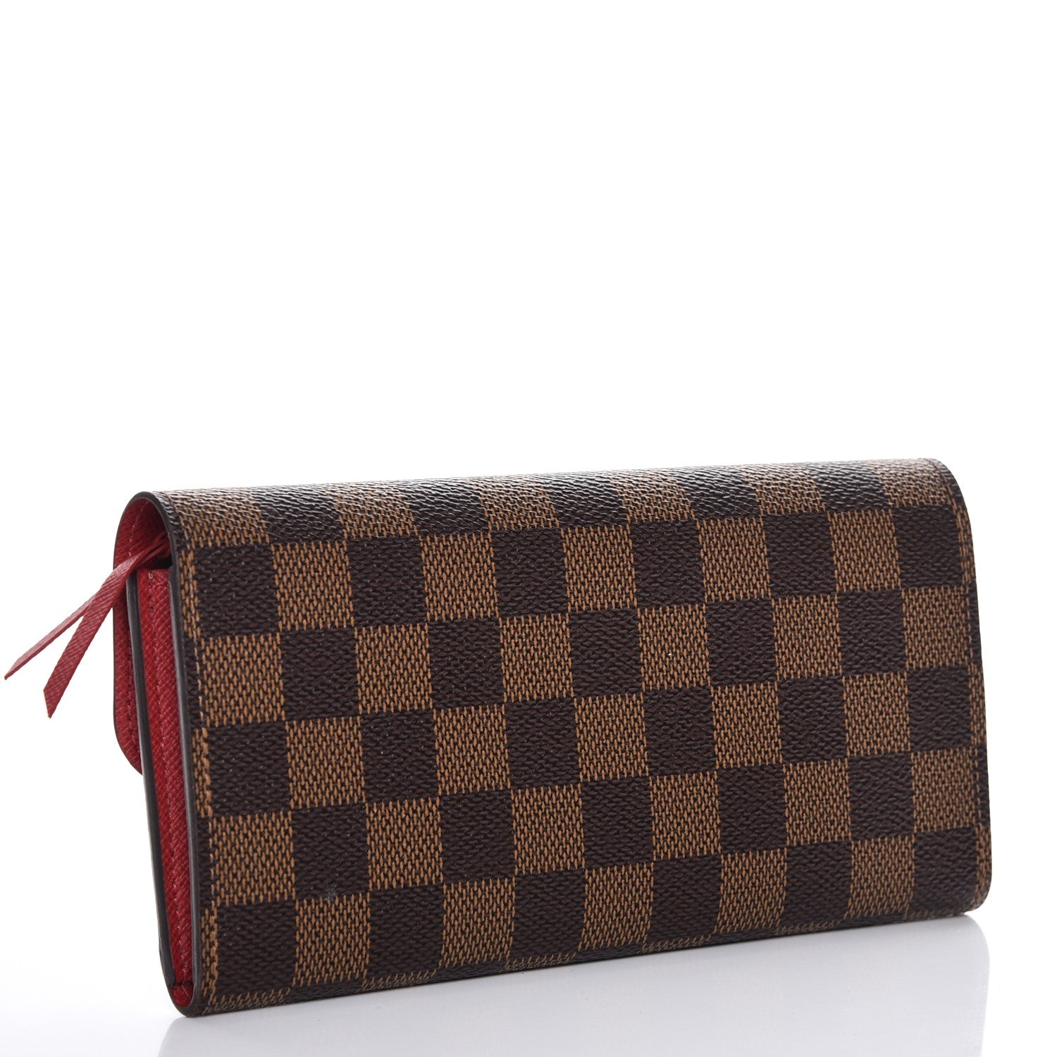 Louis Vuitton Damier Ebene Emilie Wallet Red 3 of 8