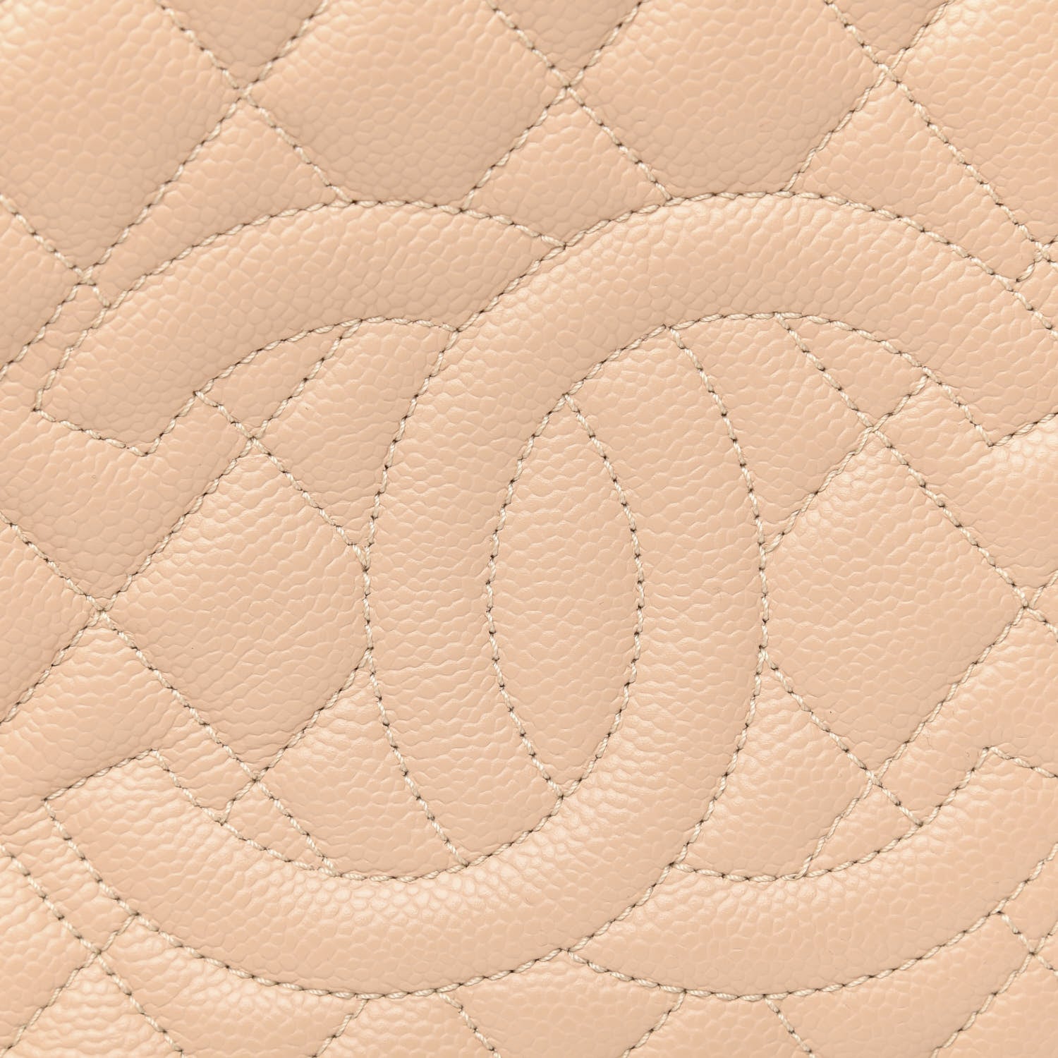 Chanel Caviar Quilted Petit Shopping Tote PST Light Beige 10 of 12