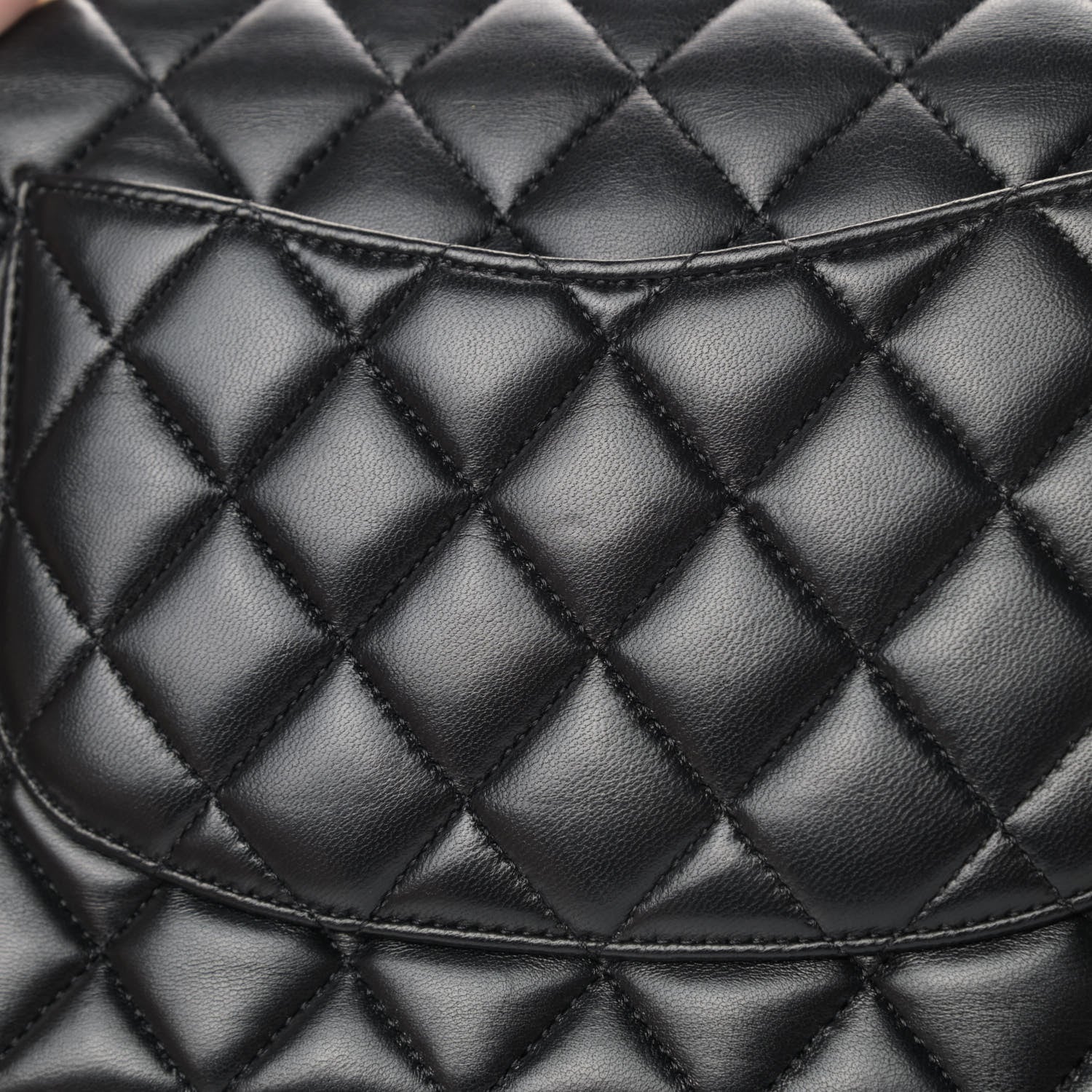 Chanel Lambskin Quilted Medium Double Flap Black 5 of 7