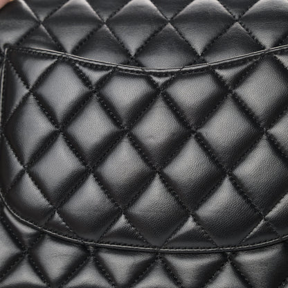 Chanel Lambskin Quilted Medium Double Flap Black 5 of 7