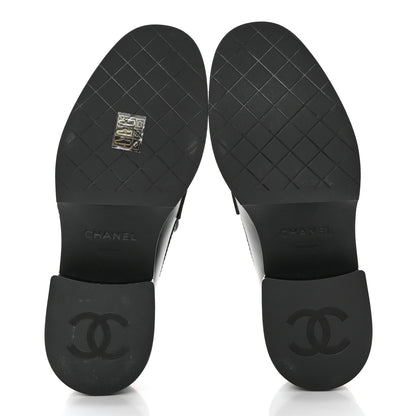 Chanel Calfskin CC Platform Loafers 37 Black 5 of 11