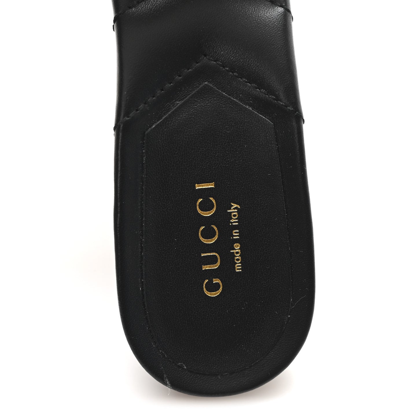 Nappa Matelasse Monochrome GG Marmont 75mm Slide Sandals 36 Black