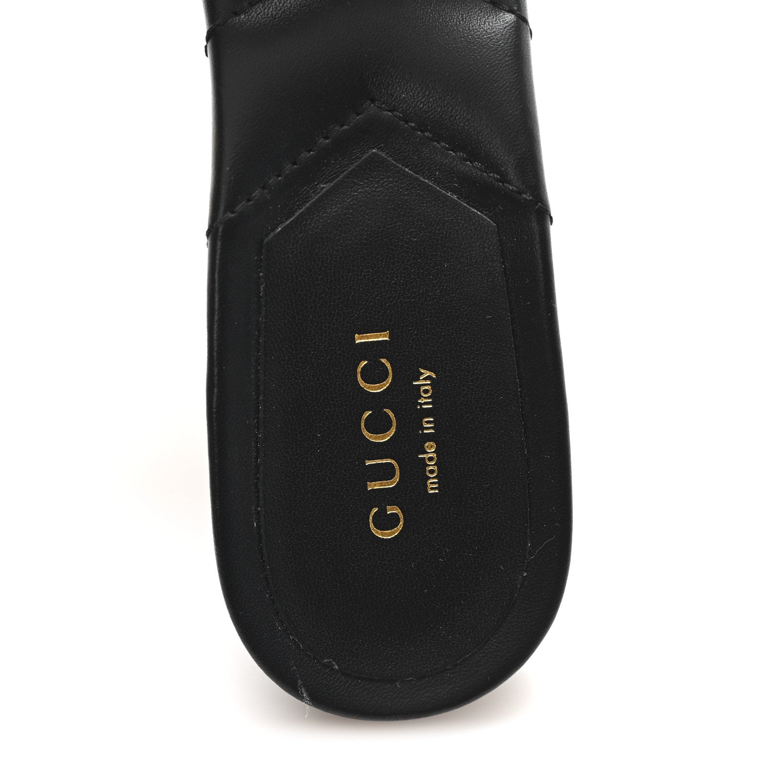 Gucci Nappa Matelasse Monochrome GG Marmont 75mm Slide Sandals 36 Black 9 of 10