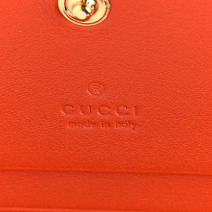 Gucci Boarded Plutone Crocodile Horsebit 1955 Card Case Wallet Sun Orange 6 of 7