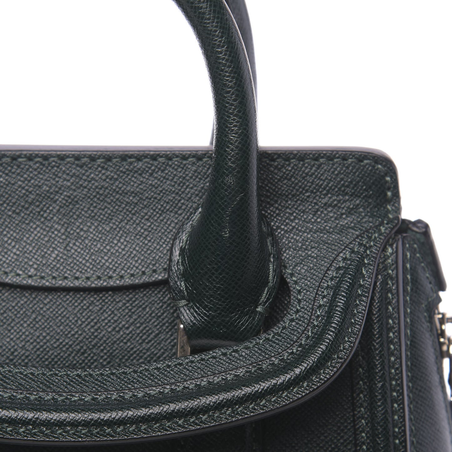 Grain Calfskin Mini Heroine Military Green