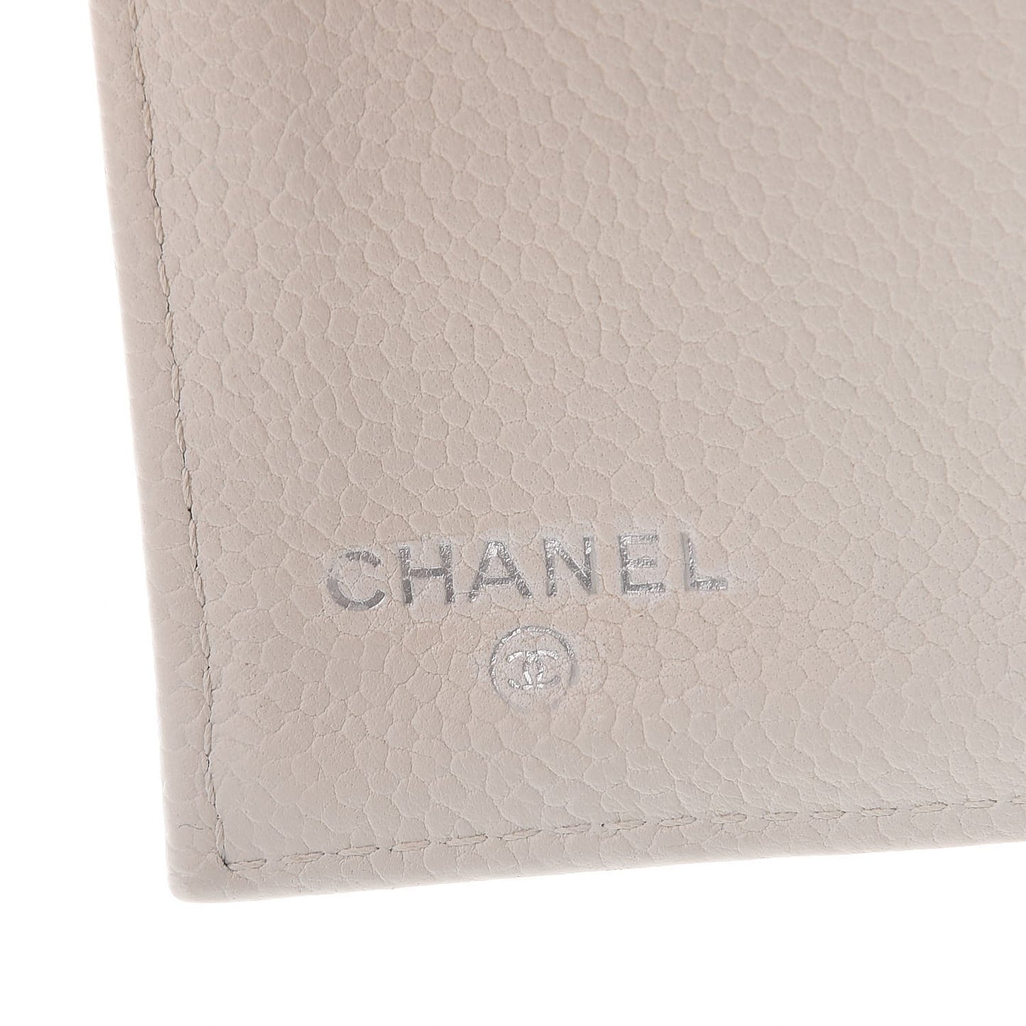Caviar Quilted Large Flap Wallet White